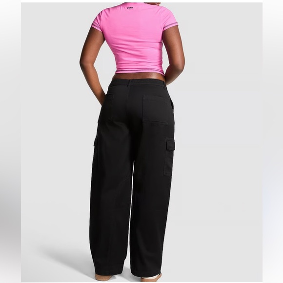 Pink Victoria’s Secret utility cargo pants - Picture 2 of 8